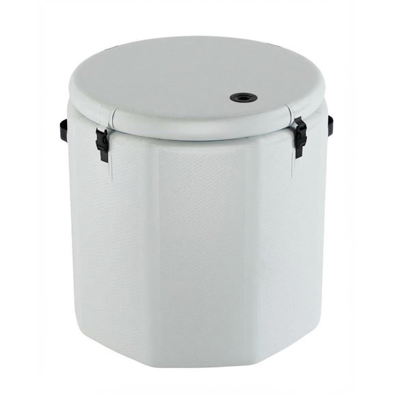 Accreate 186-Gallon Cylindrical PVC Ice Bath Tub, Durable Insulated Portable Cold Plunge, Supports 300 lbs, for Cold Immersion Therapy