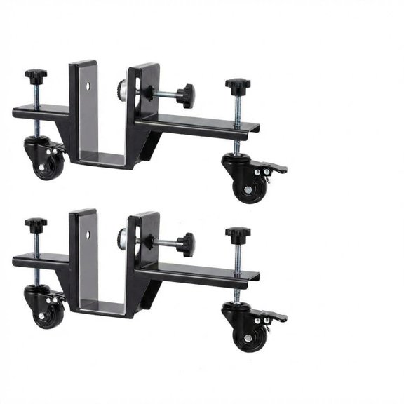 Accreate 2 Pack Heavy Duty Door Dolly Set with Wheels, Adjustable Up to 2.99", 300 LB Capacity, Easy Door Installation Kit Moving Cart for Commercial & Residential Use, Black