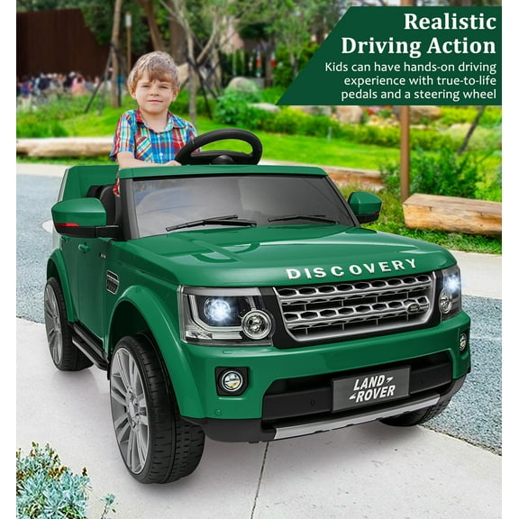 Accreate 2-Seater 12V Kids Electric Ride-On Car w/ Remote, LED Lights, MP3/USB/AUX/FM, Hood Storage – Ages 3-8