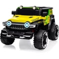 thumbnail image 1 of Accreate 2 Seater Ride on Car with Remote Control, 4WD Off-Road Truck 12V Electric Battery Powered Ride on Toys, 25W Dual Motor, Spring Suspension, 3 Speed, Decor Spare Tire, for Boys Girls, 1 of 6
