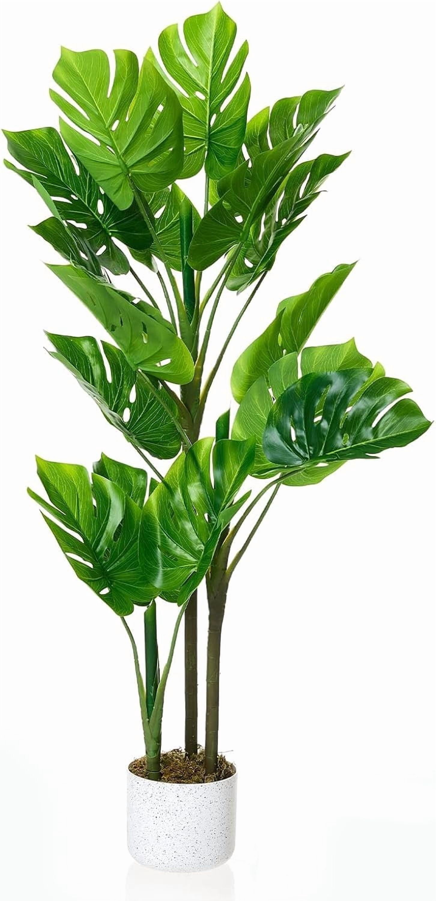 Accreate 3.6 ft Artificial Monstera Plant in Pot, Indoor Faux Tropical Plants, Fake Decorative Evergreen Potted Floor Tree for Living Room Porch Entryway Office Decro
