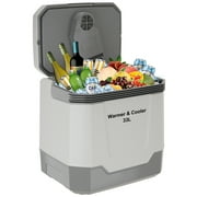 Accreate 35 Quart Portable Car Refrigerator, Electric Cooler & Warmer with Automatic Locking Handle