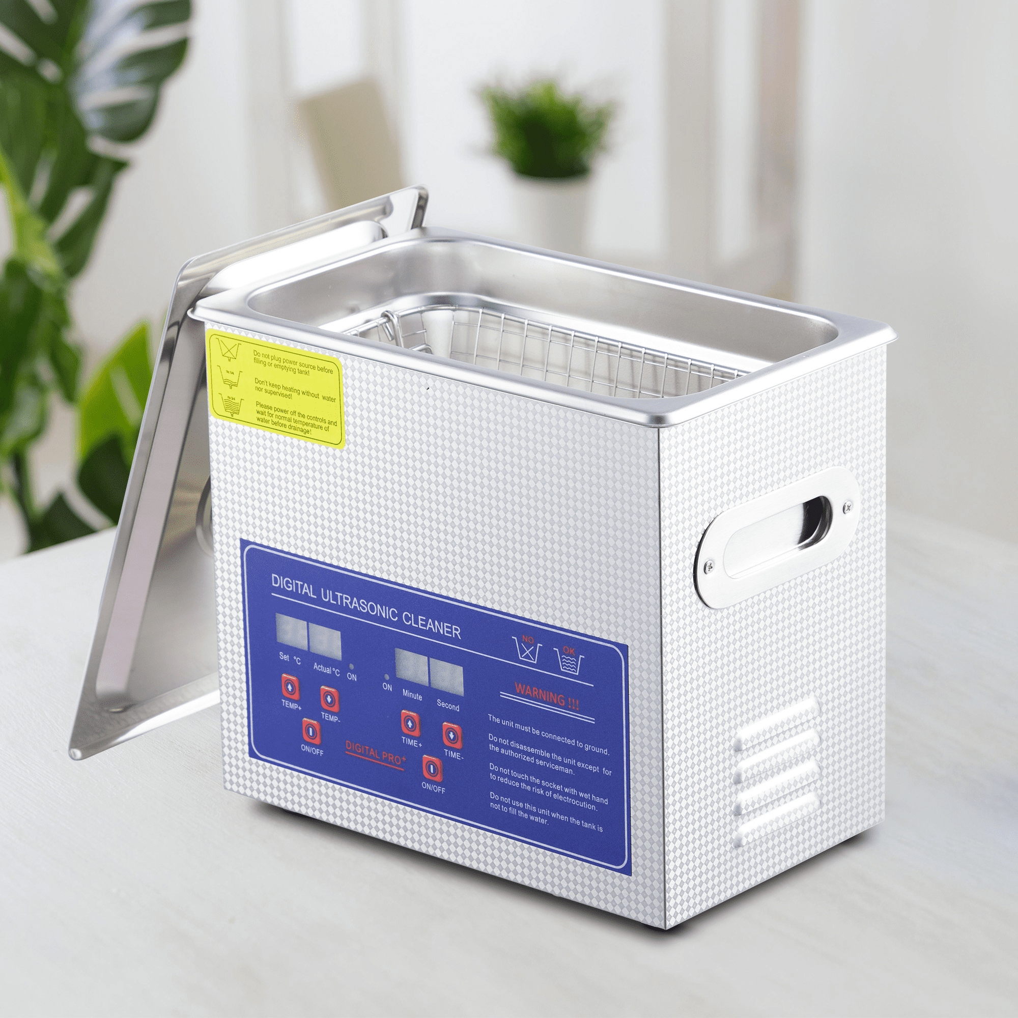 Accreate 3L Digital Ultrasonic Cleaner with Heater | 40kHz & 120W Cleaning System | Timer Control for Jewelry, Glasses, Watches