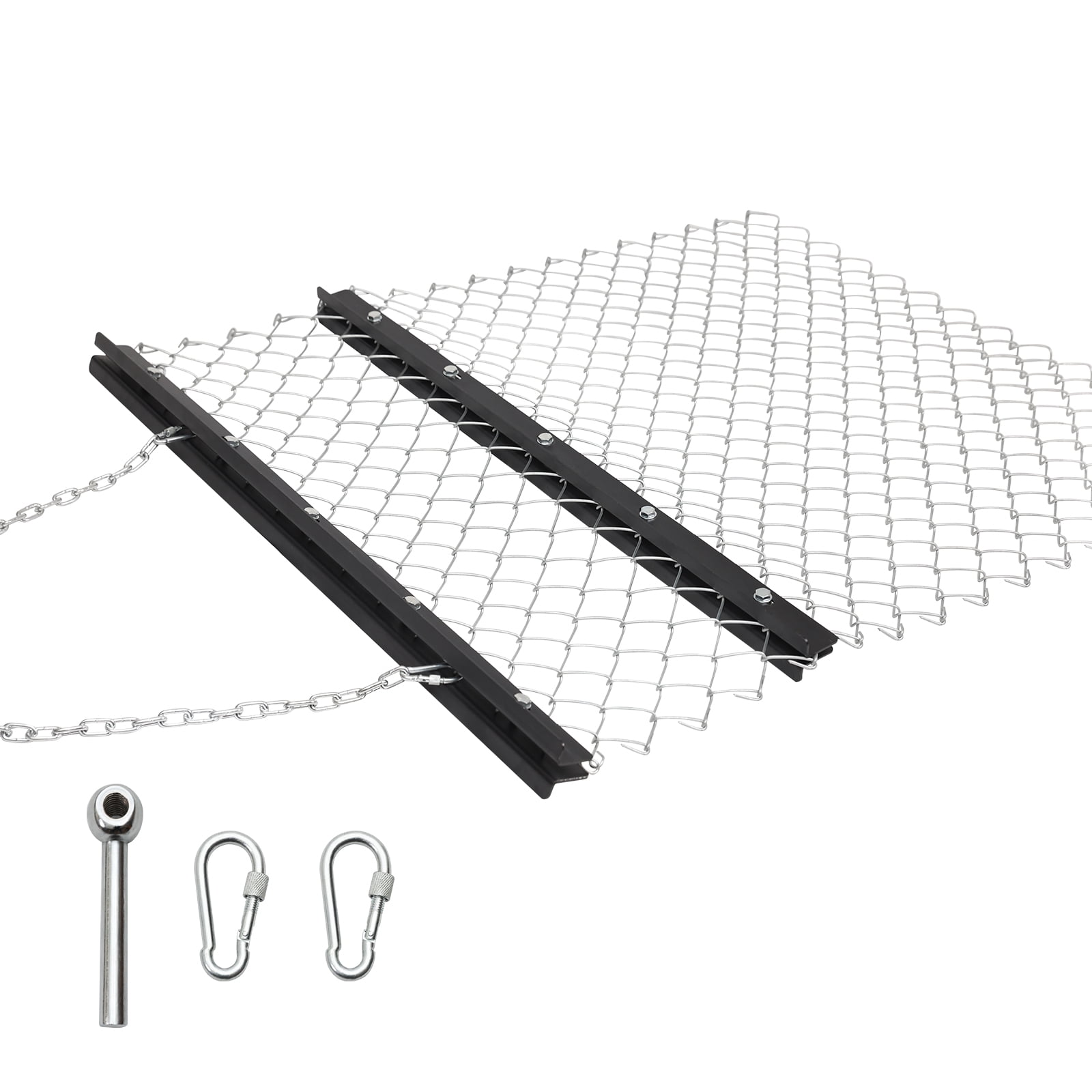 Accreate 4 x 5 ft Towable Steel Durable Rust Resistant Chain Rake ATV ...
