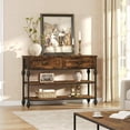thumbnail image 1 of Accreate 41" Entryway Table, Console Table with 2 Drawers, Sofa Table Narrow Long with 2-Tier Storage Shelves for Living Room, Couch, Hallway, Foyer, Kitchen Counter, 1 of 7