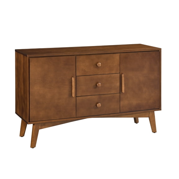 Accreate 47.3" Mid Century Modern Sideboard Buffet Cabinet with Storage, Storage Cabinet with 2 Doors and 3 Drawers for Entryway Living Room Dining Room Kitchen