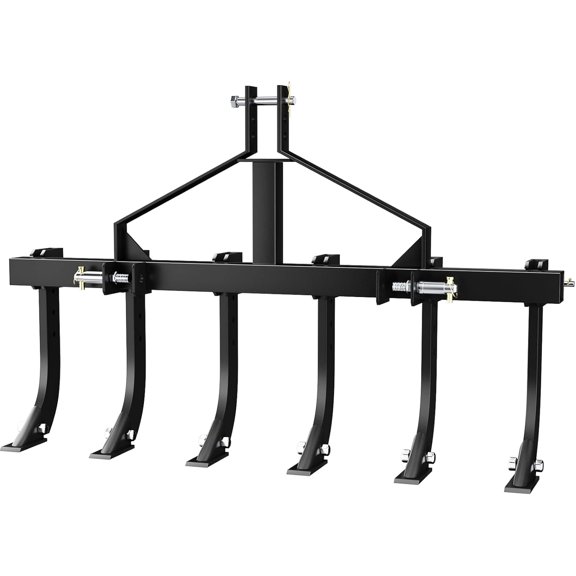 Accreate 48" 3-Point Tractor Cultivator, Heavy Duty Detachable Scarifier with 6 Replaceable Shanks, Fits CAT-0 & CAT-1 Hitch, Professional Soil for Gardening, Farming & Landscaping