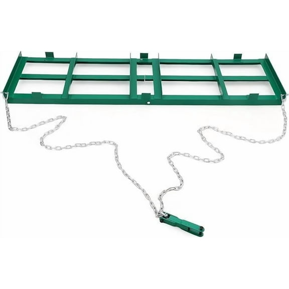 Accreate 48"(4FT) Heavy Duty Driveway Drag Harrow, Steel Landscape Leveling Tool for Gravel, Dirt & Sand, Tow Behind ATV/UTV, Tractor & Lawn Mower, Chain Harrow System