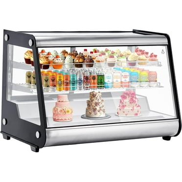 Accreate 6.5 Cu.Ft. Commercial Refrigerated Display Case Countertop Pastry with Auto Defrosting Air-Cooling