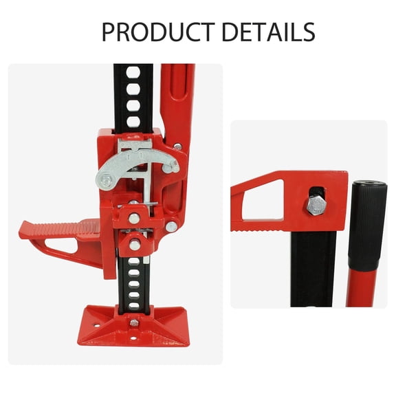 Accreate 7000lbs High Lift Jack for Truck 60" Heavy-Duty Farm Jack with Ratcheting Off Road Bumper Jack w Safety Lock (Fits 2014+ Wrangler)