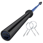 Accreate 7FT/4 ft Home Gym Barbell Bar   700LB/1500LB/500LB Capacity, Anti-Slip Knurling, Solid Steel, for Weightlifting, Strength Training