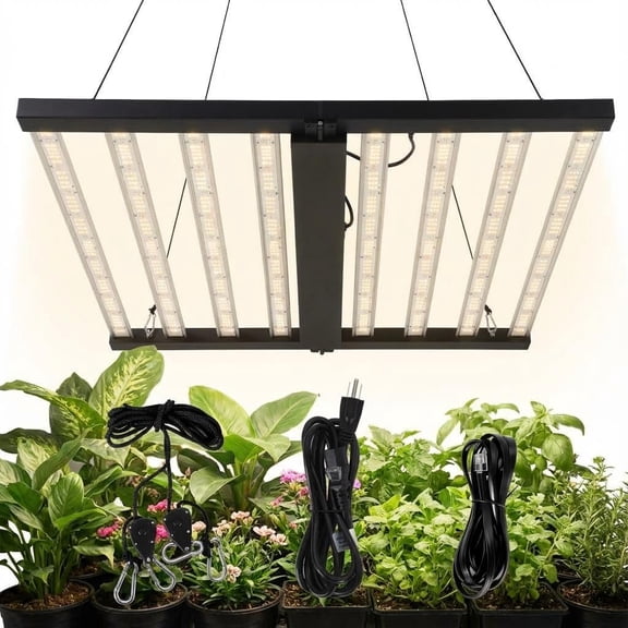 Accreate 8-Bar LED Grow Light, 120v Commercial Plant Growing Lamp,for 4x4Ft Coverage, 120v Commercial Plant Growing Lamp for Indoor Plants, Seedling and Flowering