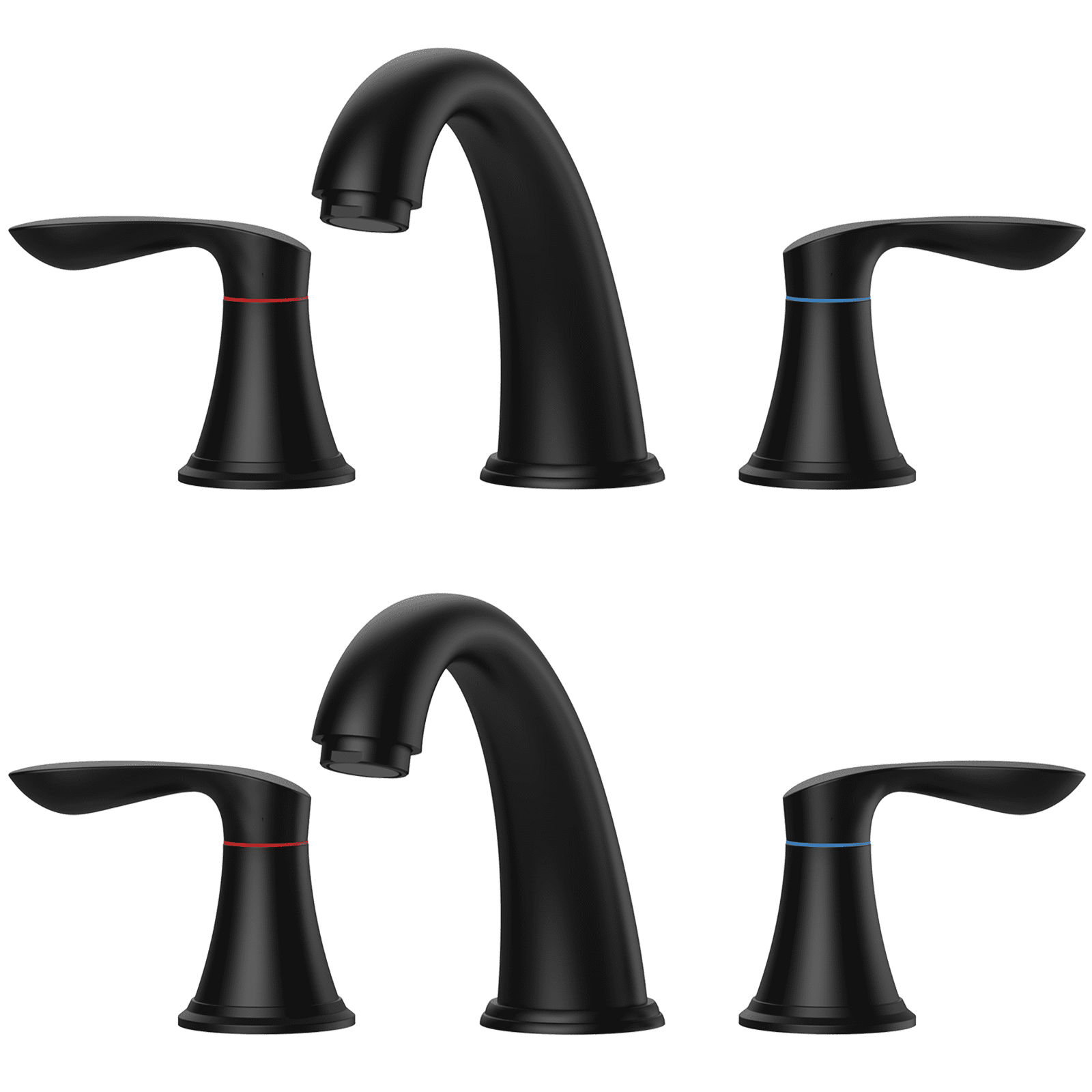 Accreate 8 Inch Bathroom Faucets for Sink 3 Hole with Pop up Drain and cUPC Lead-Free Hose