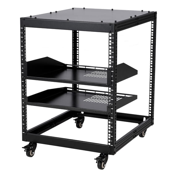 Easy Movable Server Rack Accreate Adjustable Depth Mobile Server Rack Cart - 22