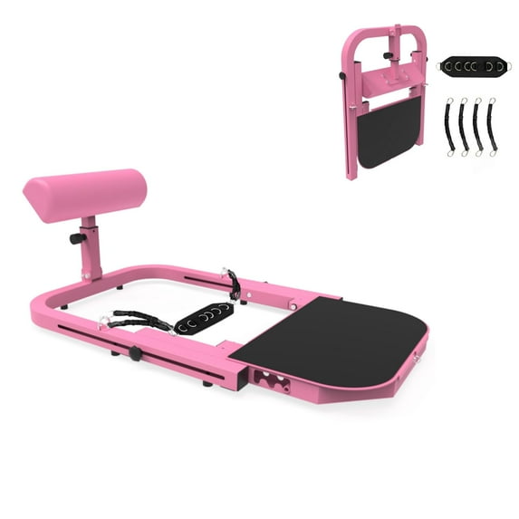 Accreate Adjustable Hip Thrust Machine for Home, Home Gym Workout Machine with High Resistance Glute Training