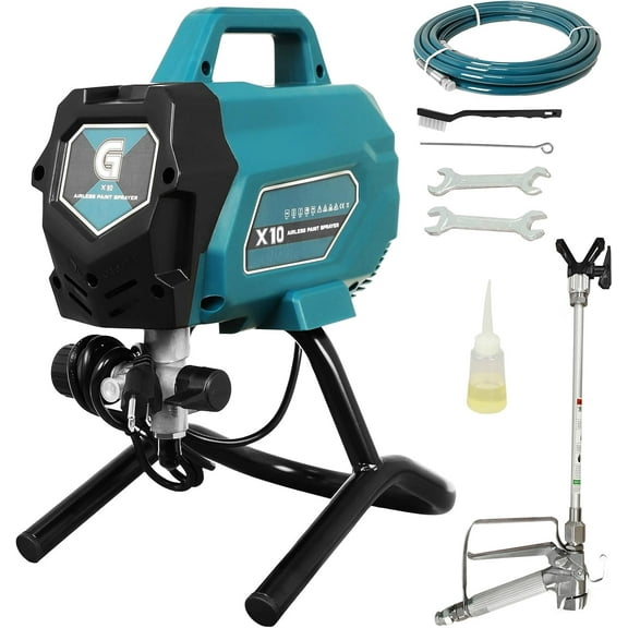 Accreate Airless Paint Sprayer, 3300 PSI Stand Airless Sprayer, 750W High Efficiency Electric Paint Sprayer for Up to 10 Gallon DIY Painting Projects House Exterior Fence Deck