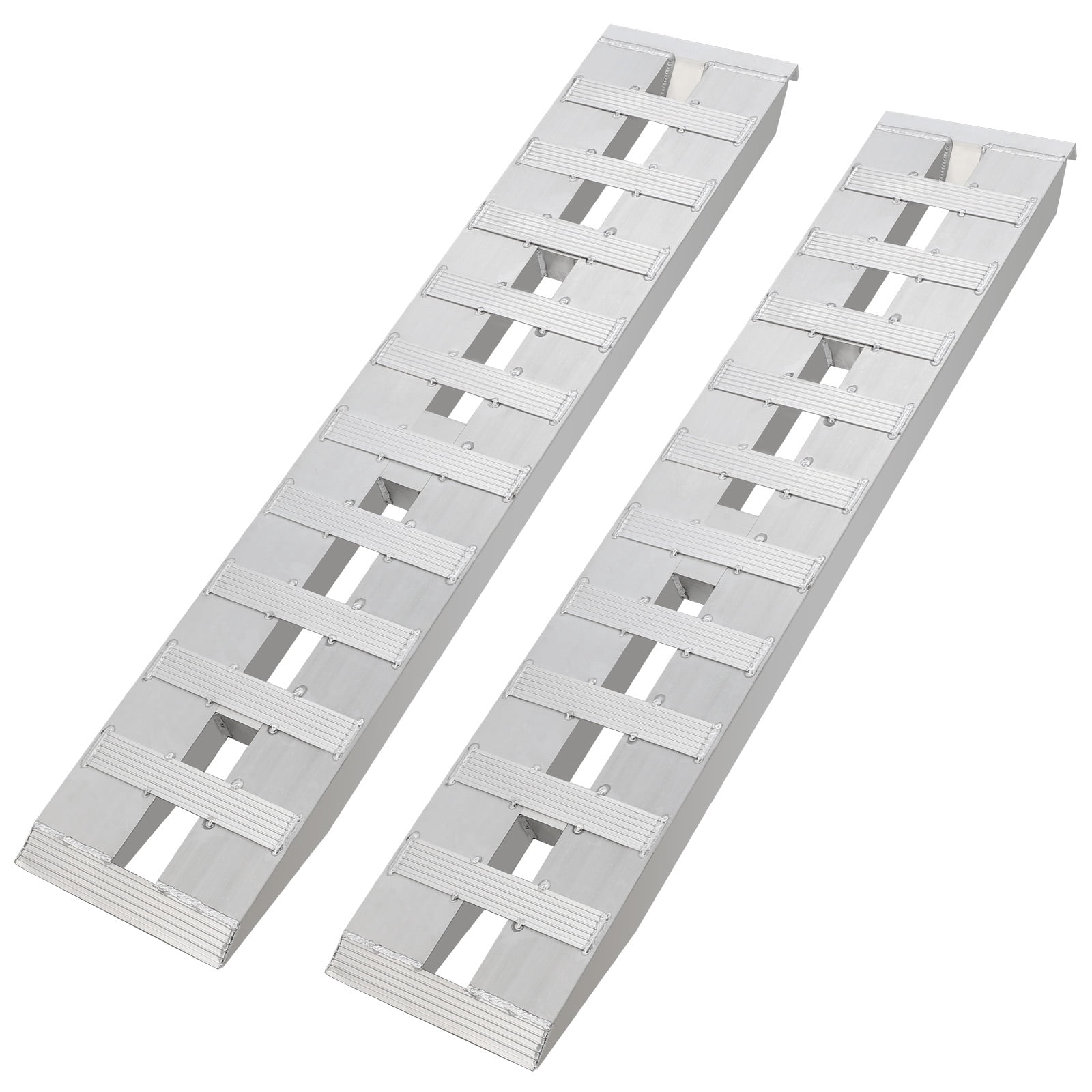 Staright Ramp Accreate Aluminum Ramps, 750lbs, Straight Ramp with Treads, Folding ...