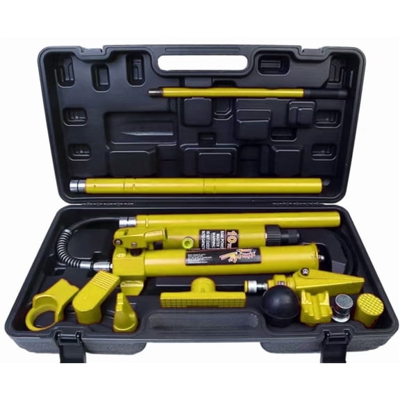 Accreate Auto Body Frame Repair Porta Power Kit, Hydraulic Power Jack With Transport Case, Designed For Car, Van, Truck, And Farm Vehicle Repairing And Maintenance
