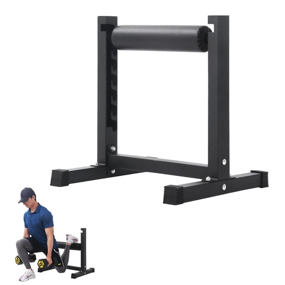 Accreate Bulgarian Split Squat Stand, Single Leg Squat Stand with 7 Adjustable Roller Heights, Lower Body Specialty Machine