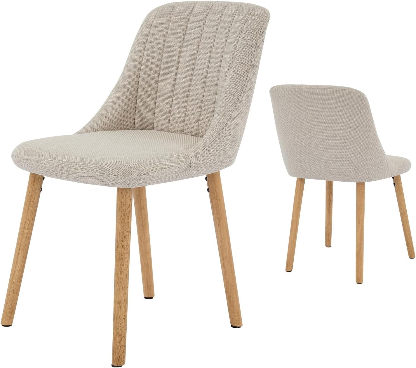 Accreate Dining Chairs,Modern Fabric Upholstered Kitchen Side Chairs ...