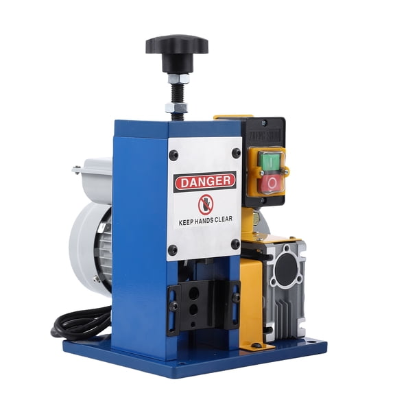 Accreate Electrical Wire Stripper Machine 60 ft/min Automatic Wire Stripper 0.06" -0.98" Automatic Wire Stripper W/Emergency Stop for Scrap Cable Copper Recycling