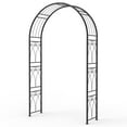 thumbnail image 1 of Accreate Garden Arch for Outdoors, 8 FT Heavy-Duty Metal Trellis for Climbing Roses & Vines, Sturdy Rust-Resistant Wedding Arbor with Wide Entrance, Quick Assembly Patio & Lawn Decor (Black), 1 of 6