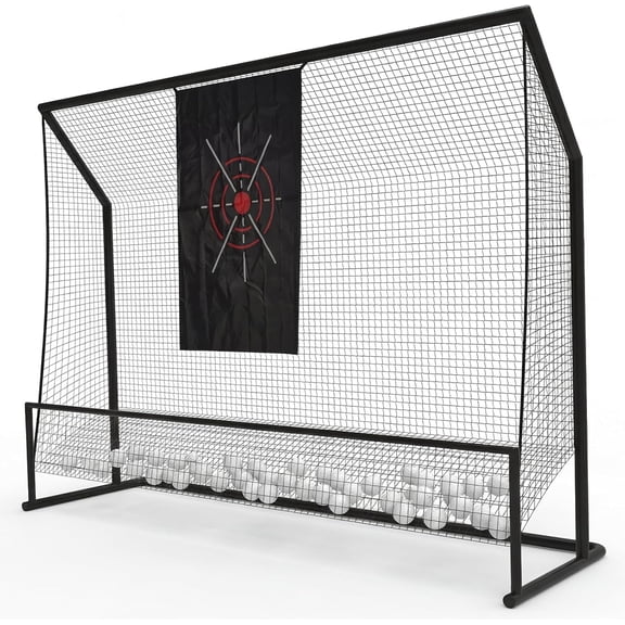 Accreate Golf Net 304 x 228 cm Golf Club Net with Multiple Targets Golf Practice Net for Tees and Chipping in the Garden, Indoor and Outdoor Golf Impact Net with Portable Swing Training Device