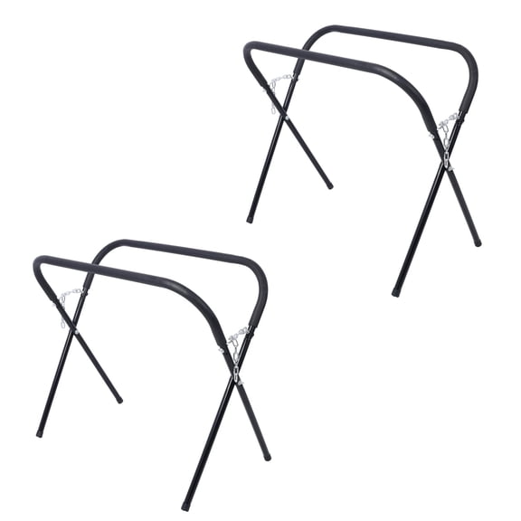 Accreate Heavy Duty Adjustable Work Stand, 750LB Capacity Portable Folding Workbench with Padded Top - for Auto Bumper, Hood, Door, Fender Repair in Garage & Shop