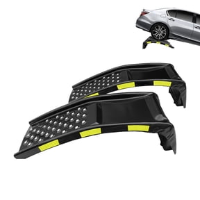 Accreate Heavy Duty Car Ramps Set 8000 LBS, Durable Steel Auto Ramps with Reflective Strips, 2-Pack, 35" l x 13" w x 9" h, Ideal for Vehicle Maintenance and Repairs