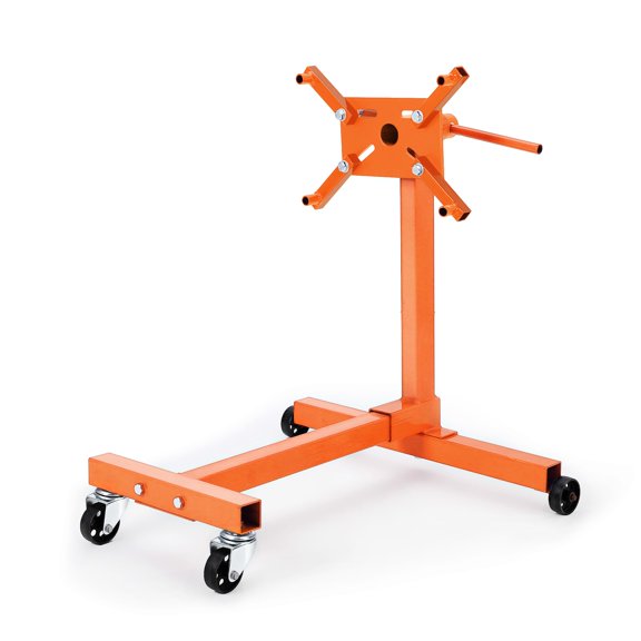 Accreate Heavy Duty Engine Stand for Auto Repair – Rotating Motor Hoist Dolly with Folding Steel Frame, 4 Adjustable Arms