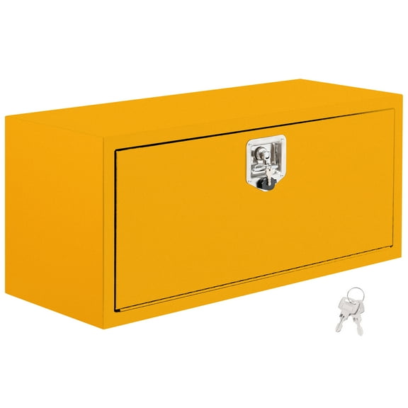 Accreate Heavy Duty Steel Truck Tool Box with Lock, Underbody Storage Chest, Waterproof & Low-Profile Design for Secure Tool & Gear Organization in Truck Beds, RV, or Trailer