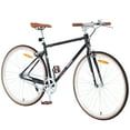 thumbnail image 1 of Accreate Hybrid Sports Road Bike for Men and Women, Single Speed Retro Style 700C Road Bike, Steel Frame, Double Caliper Brakes, City Commuter Bicycle, 1 of 5