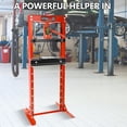 thumbnail image 1 of Accreate Hydraulic 12 Ton H-Frame Garage Floor Shop Press - Adjustable with Plates for Heavy Lifting, 1 of 7