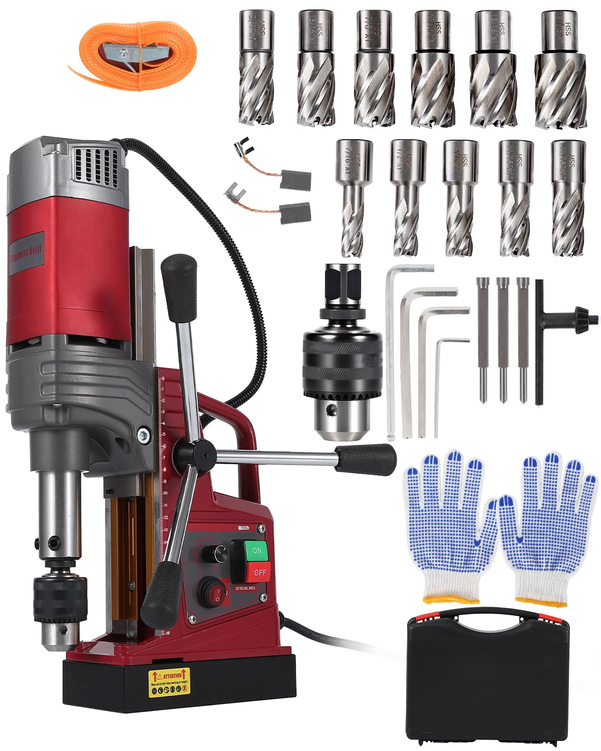 Accreate Mag Drill Press, Portable Magnetic Drill Kits with Adapter ...