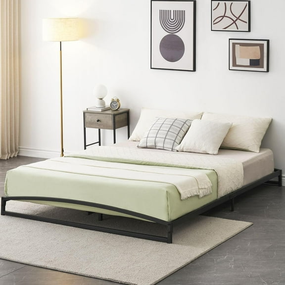 Accreate Metal Platform Bed Frame Low Profile, Mattress Foundation, No Box Spring Needed, Easy Assembly