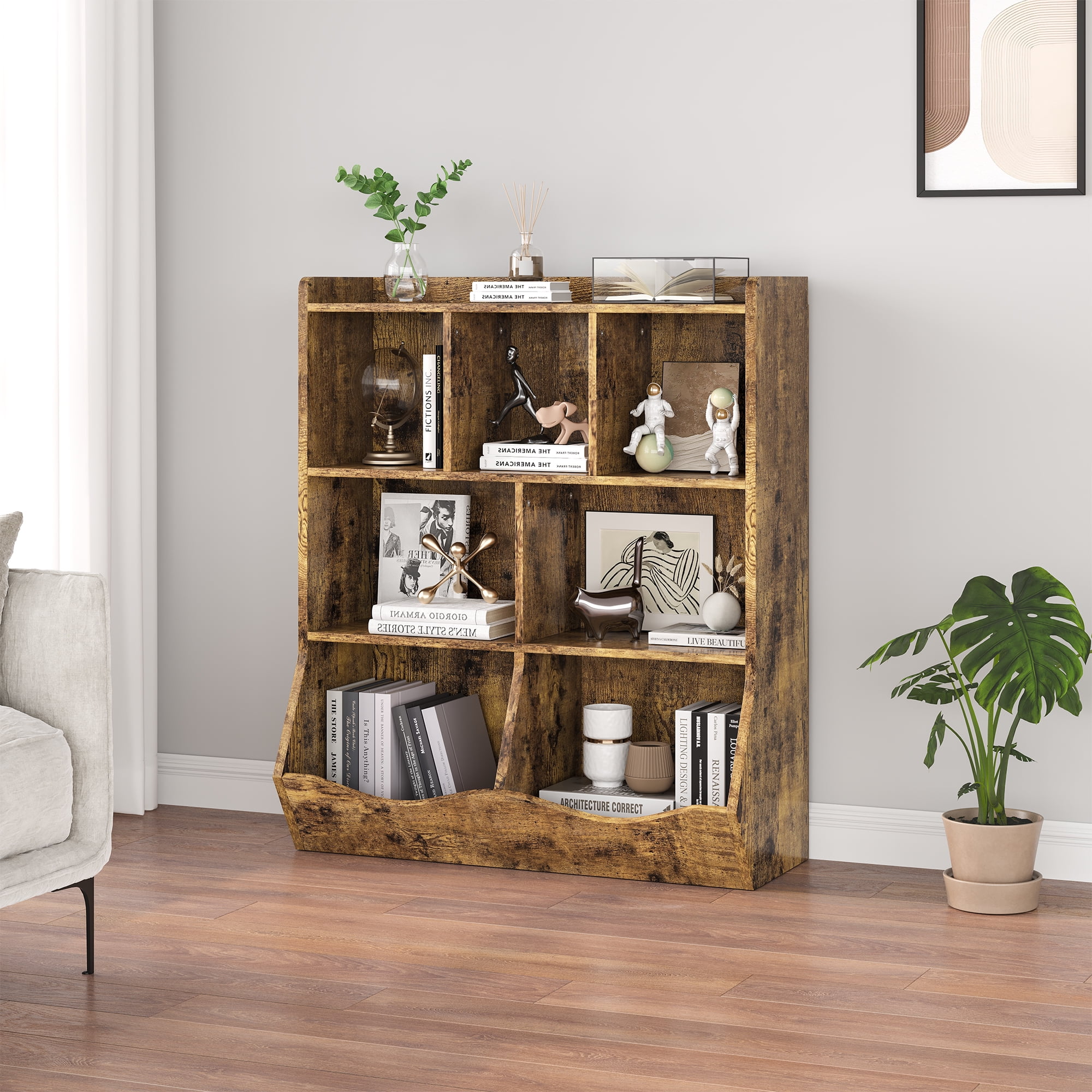 Storage For Paperbacks Accreate Multi-Shelf Kids Bookcase - Sturdy Storage Solution for Books ...