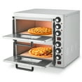 thumbnail image 1 of Accreate Pizza Oven Indoor Electric Countertop Commercial Pizza Maker, Stainless Steel Pizza Cooker Machine with Pizza Stone, Adjustable Timer/Temp, for Home Kitchen, Food Truck, 1 of 7
