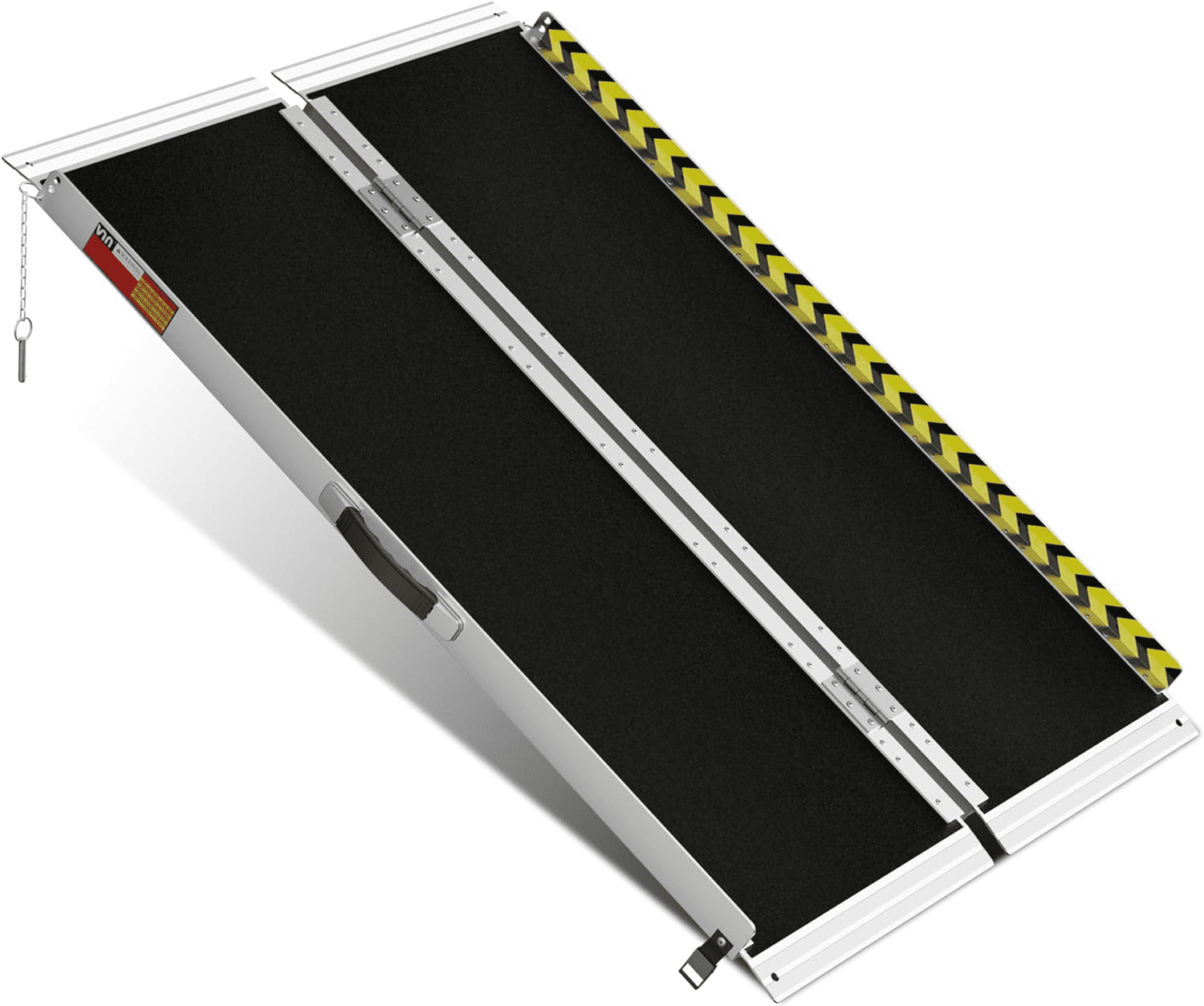 Accreate Portable Wheelchair Ramp, NonSlip Aluminum Folding Handicap Ramp, Portable Aluminum