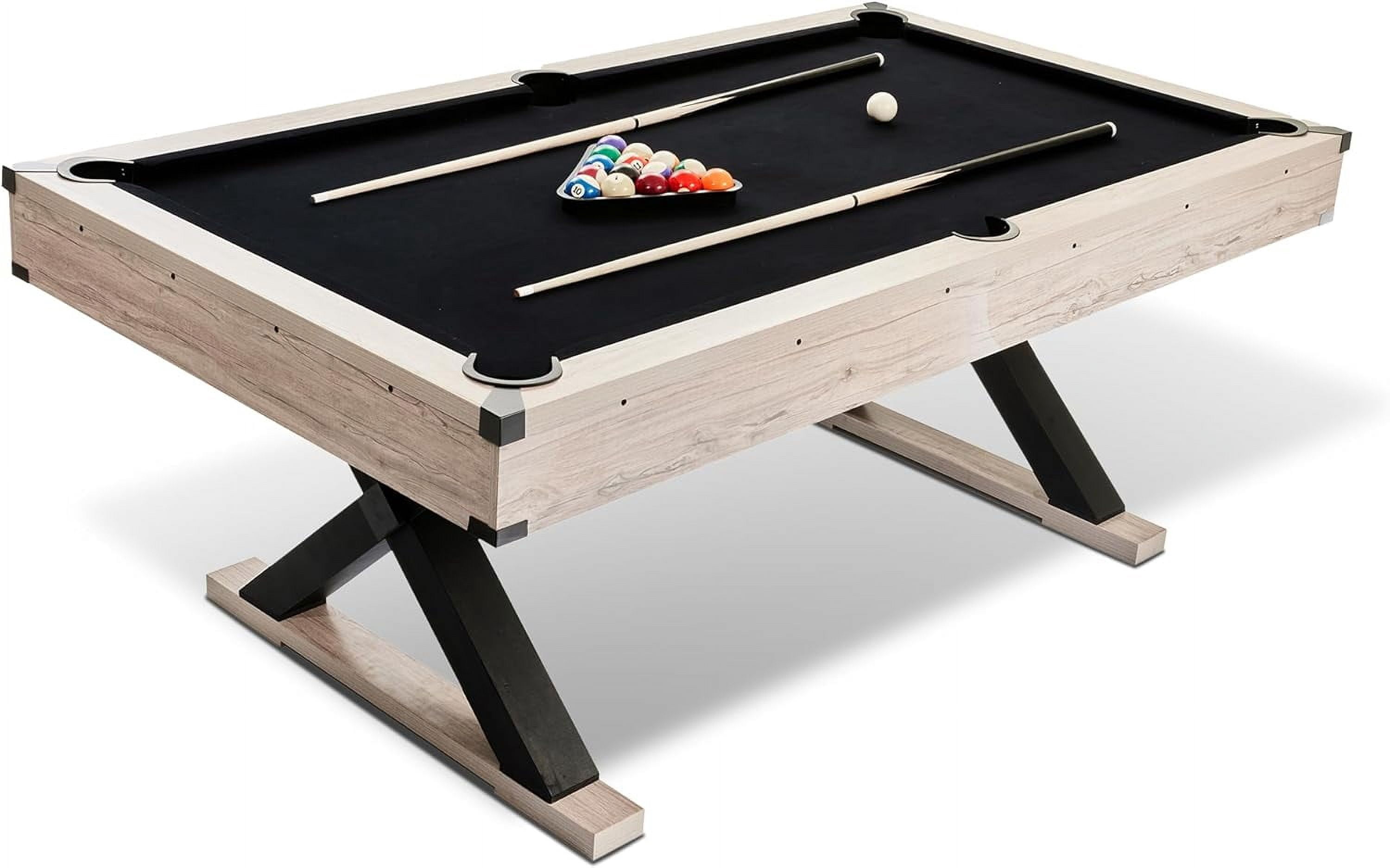 Accreate Premium 7 FT Pool Table with Unique X-Leg Design and Full ...