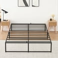Accreate Queen Bed Frame Platform Metal Mattress Frame with 3in1