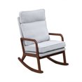 Accreate Rocking Chair, Living Room Accent Chair with Solid Wood Base