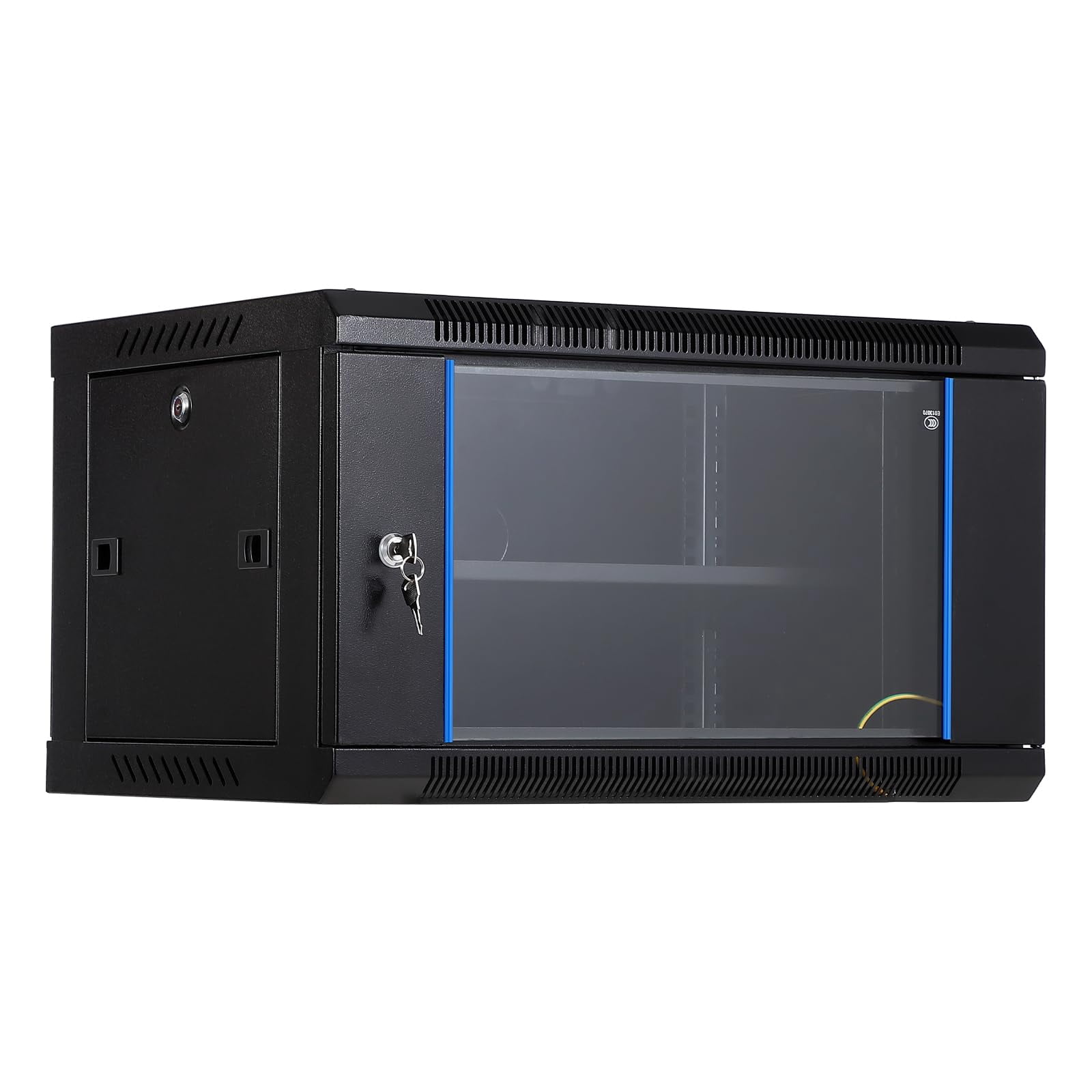 Accreate Server Rack Cabinet, 6U/12U Carbon Steel with Glass Door ...