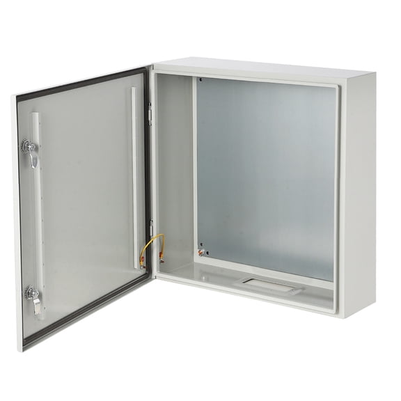Accreate Steel Electrical Junction Box, NEMA Electrical Enclosure Box, Indoor&Outdoor Wall Mounted Waterproof&Dustproof Metal Box with Safety Locks and Mounting Plates
