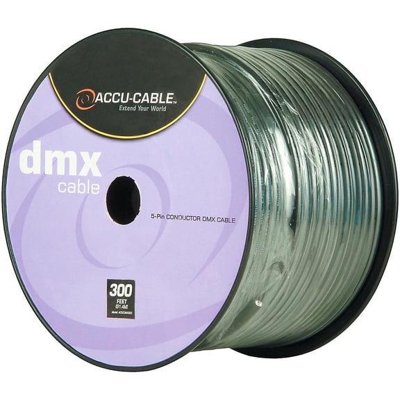 American DJ Accu-Cable 300' Bulk Spool 5-Conductor DMX Cable