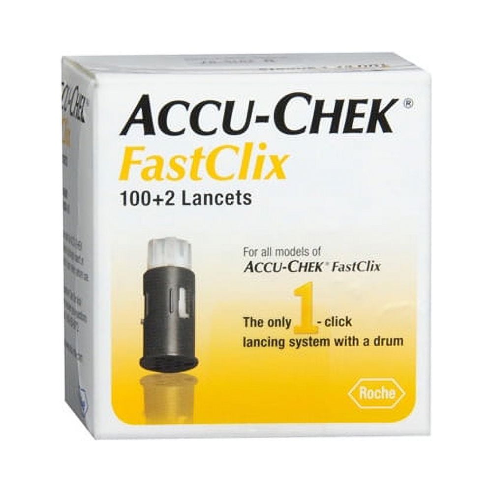 AccuCheck Fastclix Lancets 100+2 Ea, 3 Pack