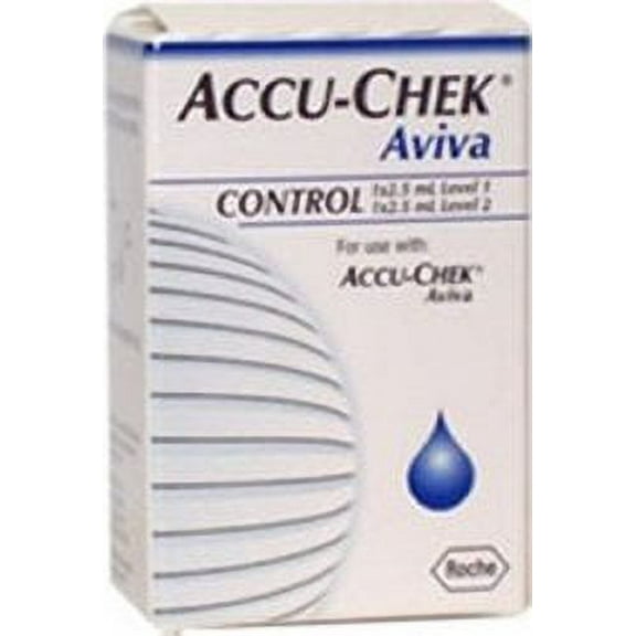 Accu-Chek Aviva Control Solution, Blood Glucose Testing 2 X 2.5 mL Level 1 & Level 2, Roche Diabetes Care, 04528638001 - Sold by: Pack of One