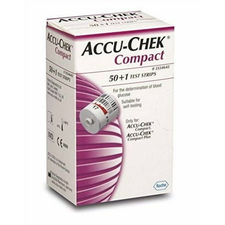 Accu-Chek Compact Blood Glucose Test Strips, 51 Ct