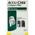 AccuChek Compact Blood Glucose Test Strips, 51 Ct