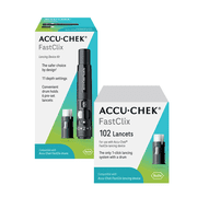 Accu-Chek FastClix Diabetes Lancing Device and 108 FastClix Lancets for Diabetic Blood Glucose Testing Packaging May Vary