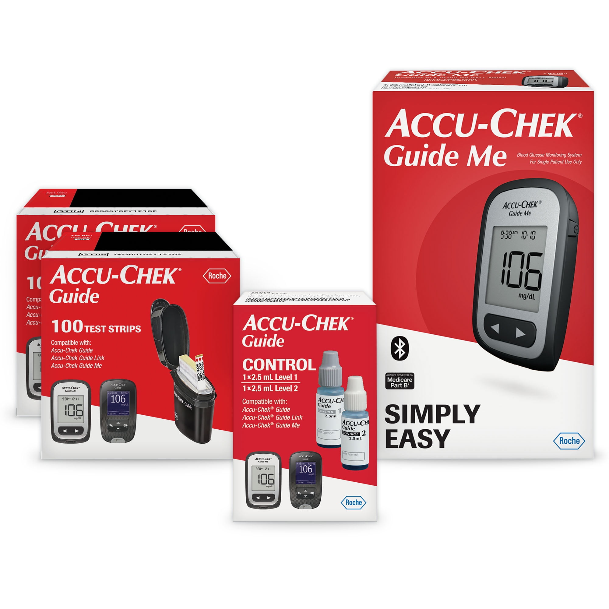 Accu Chek Guide Glucose Test Strips For Diabetic Blood 49 OFF